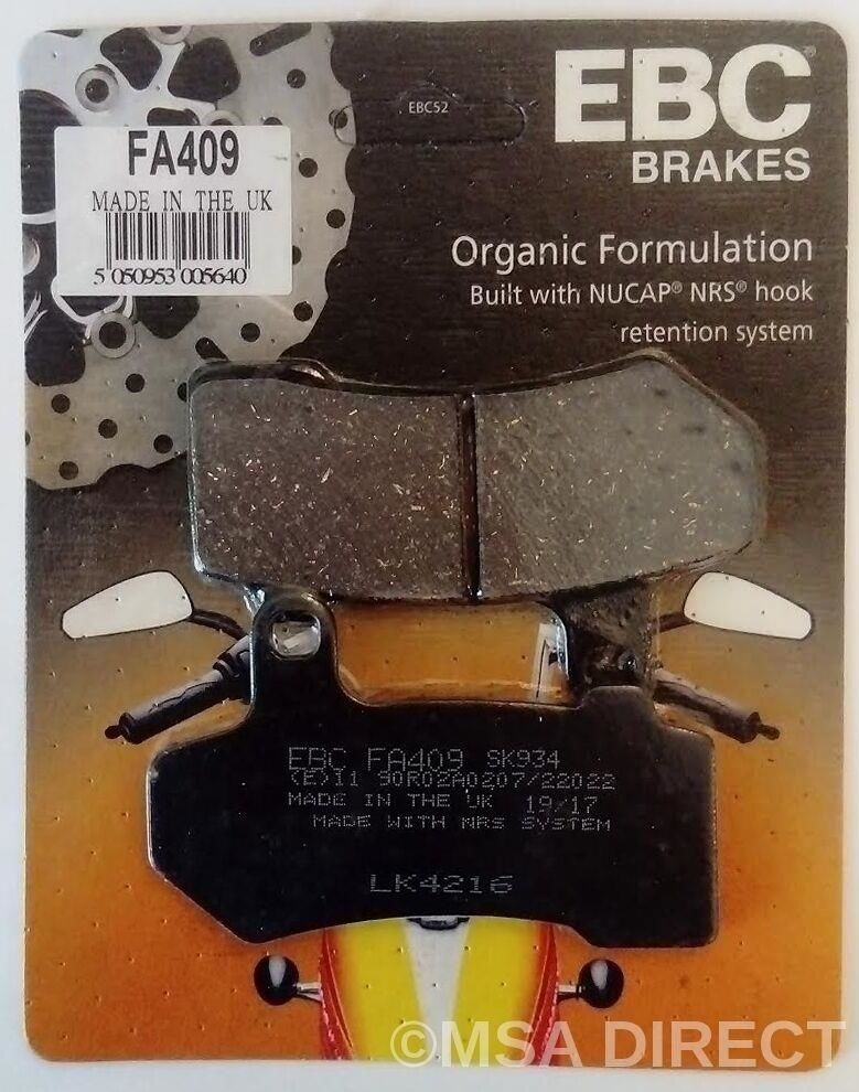 Ebc Fa409 2015-2020 Harley-Davidson Ultra Limited Low Arka Fren Balatası