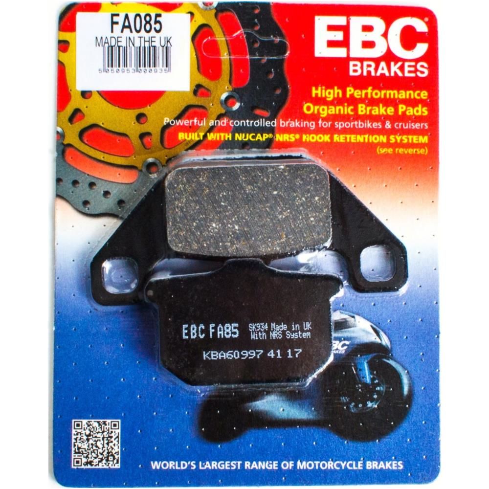 Ebc Fa085 1995-1999 Kawasaki VN 800 Vulcan Uyumlu Ön Fren Balatası Organik Balata