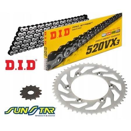 DID ZİNCİR DİŞLİ SETİ KTM DUKE 200 (2012-2014) VX3