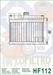 Hiflo Hf112 2008-2020 Kawasaki KLX 450 R Uyumlu Yağ Filtresi