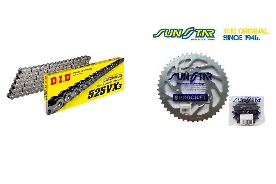 10点セット DID ZİNCİR DİŞLİ SETİ KAWASAKI ZX10R ABS (2016-2020) VX3 GOLD