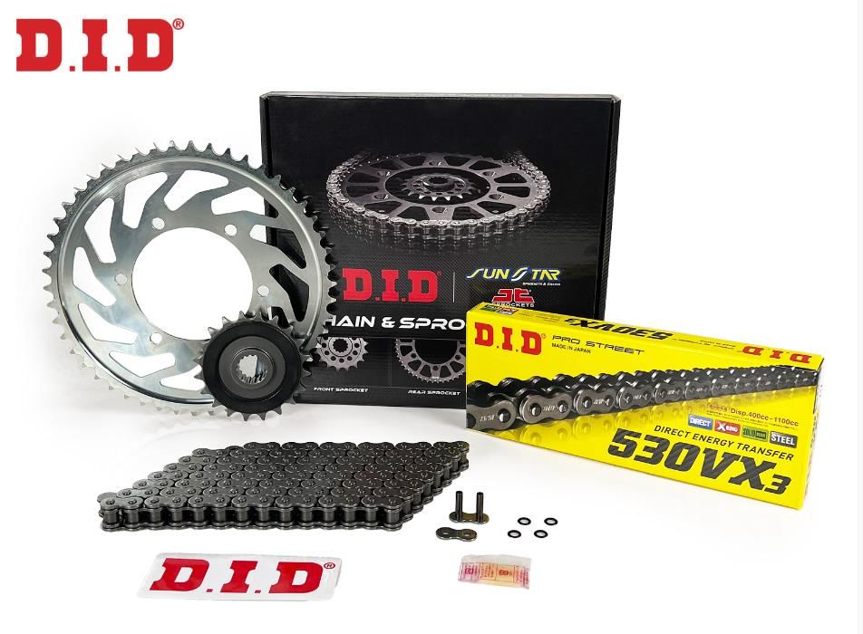 Did-Jt 2002-2010 Honda VFR 800 Uyumlu Zincir Dişli Set Çelik Renk