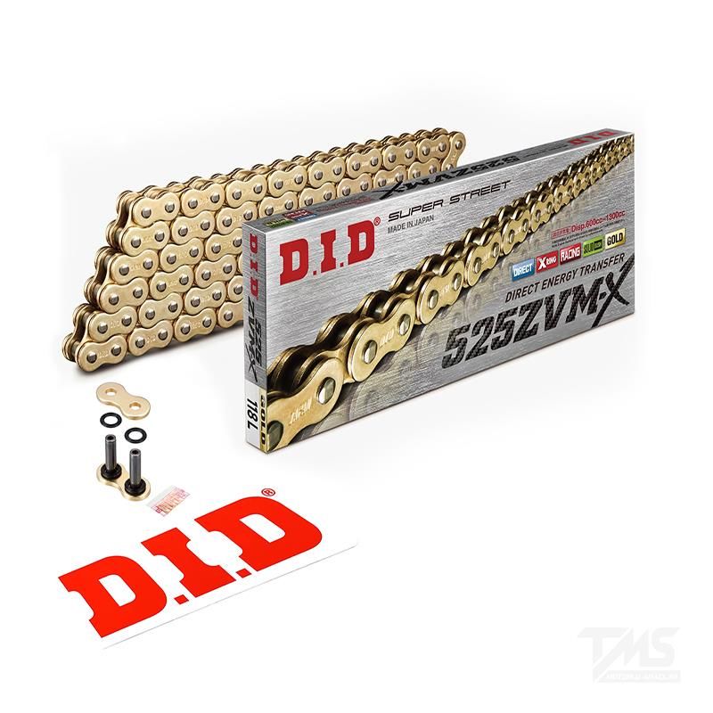 Did 525-118Zvm-x 2021-2022 Kawasaki Z H2 SE Uyumlu Zincir Zvm-x Gold (Sarı) Renk