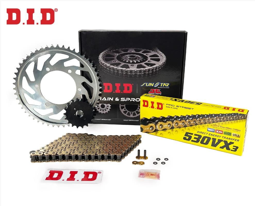 Did-Sunstar 1998-2001 Kawasaki ZX-9 R Uyumlu Zincir Dişli Set Çelik Renk