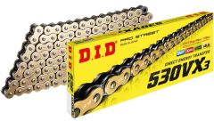 Did 530-110Vx3 1991-1995 Kawasaki ZXR 750 Uyumlu Zincir Vx3 Xring Gold (Sarı) Renk