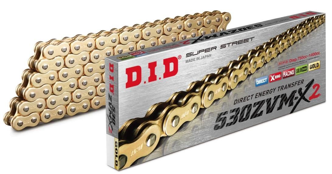 Did 530-110Zvm-x 1990-2001 Kawasaki ZZR 1100 Uyumlu Zincir Zvm-x Xring Gold (Sarı) Renk
