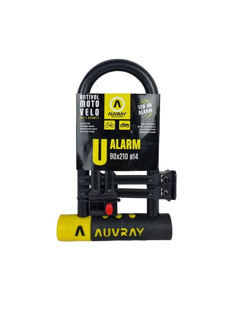 Auvray Alarmlı U Disk Kilidi 90x210 SİYAH - UNS