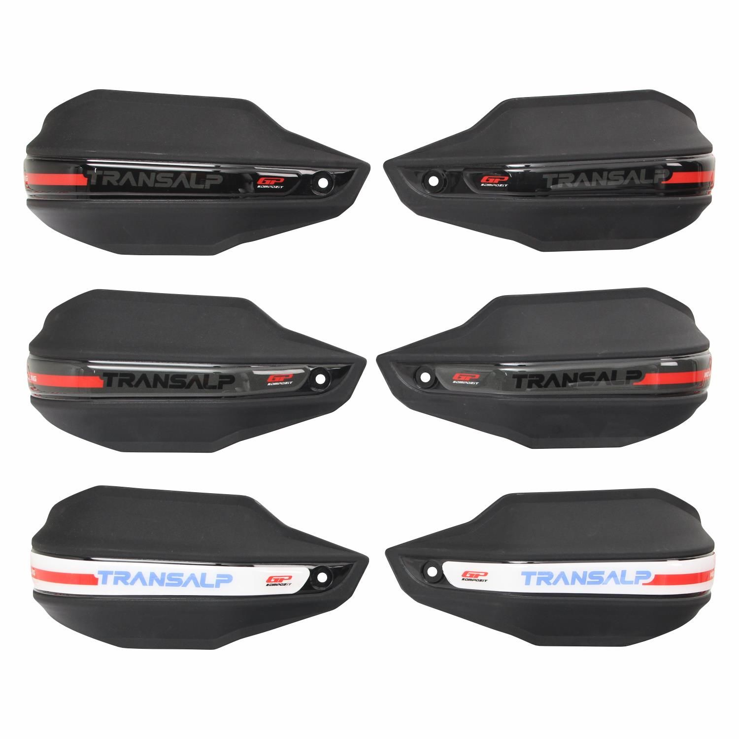 GP Kompozit Honda XL750L Transalp 2023 Uyumlu Plastik Elcik Koruma Siyah