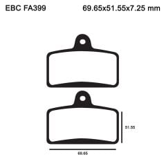 Ebc Fa399 2011-2020 Aprilia RS4 125 4T Ön Fren Balatası AJP Kaliper