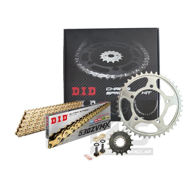 Did Zvmx-Jt 2002-2007 Honda CB 900 Hornet Uyumlu Zincir Dişli Set Gold (Sarı) Renk