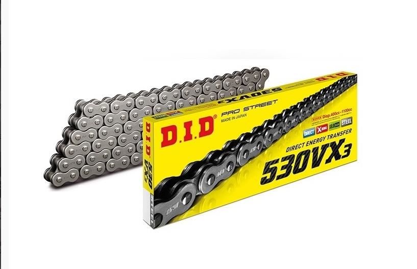 Did 530-118Vx3 2011-2021 Kawasaki ZZR 1400 ABS Uyumlu Zincir Vx3 Xring Çelik Renk