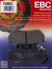 Ebc Fa069-3 1990-2000 Honda Goldwing GL 1500 SE Uyumlu Arka Fren Balatası Organik Balata