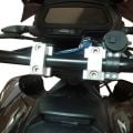 GP Kompozit Bajaj Dominar 250 / 400 2017-2024 Uyumlu Gidon Yükseltme 22mm Gri