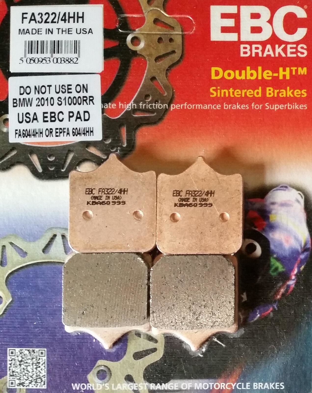 Ebc Fa322/4Hh 2010-2011 KTM 690 Duke R Ön Fren Balatası Sinterli Balata
