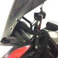 GP Kompozit Bajaj Pulsar NS 200 2011-2024 Uyumlu Ön Tur Camı Şeffaf 40 cm