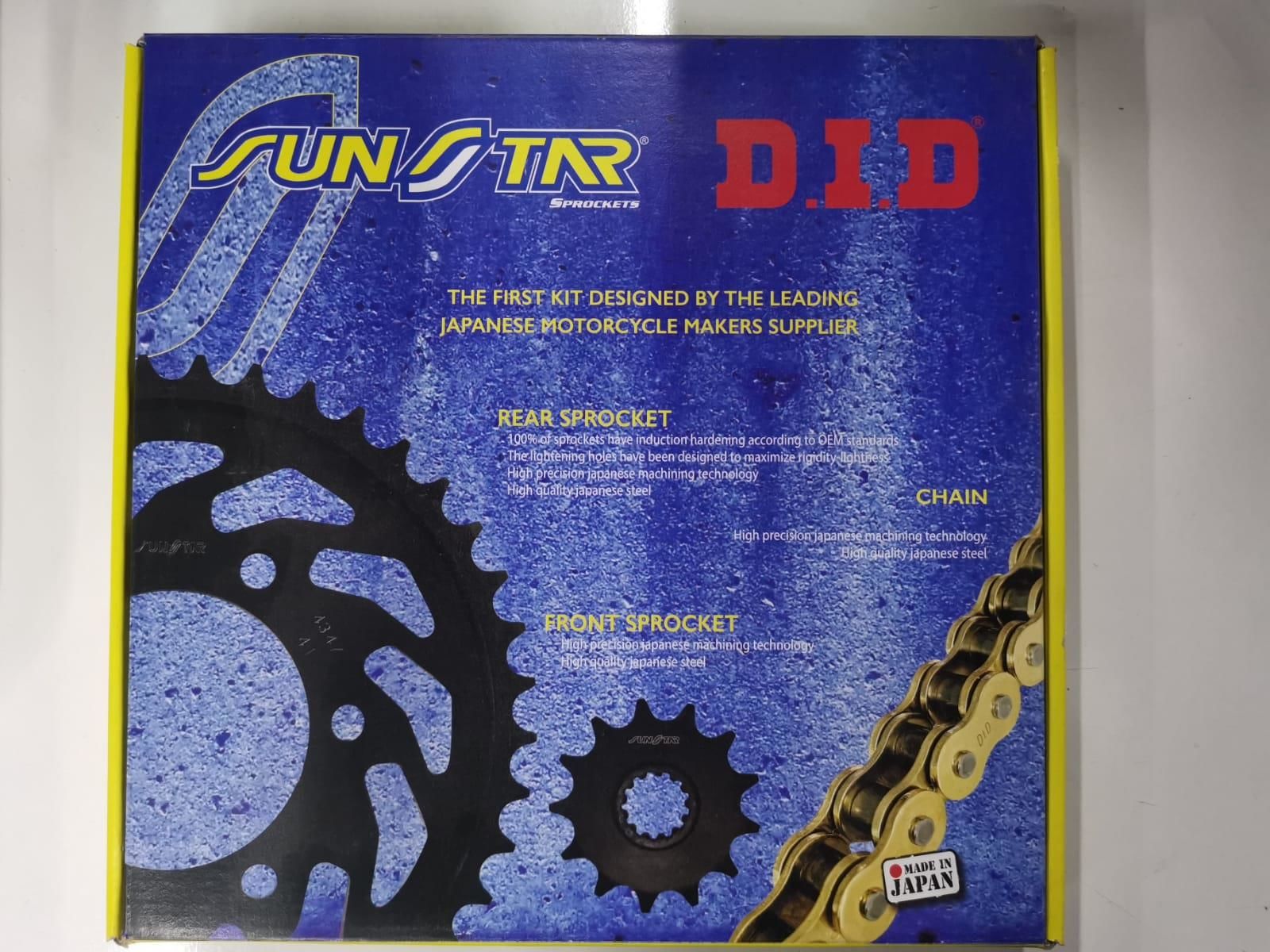 Did-Sunstar 2001-2008 Aprilia Caponord 1000 ETV Uyumlu Zincir Dişli Set Çelik Renk