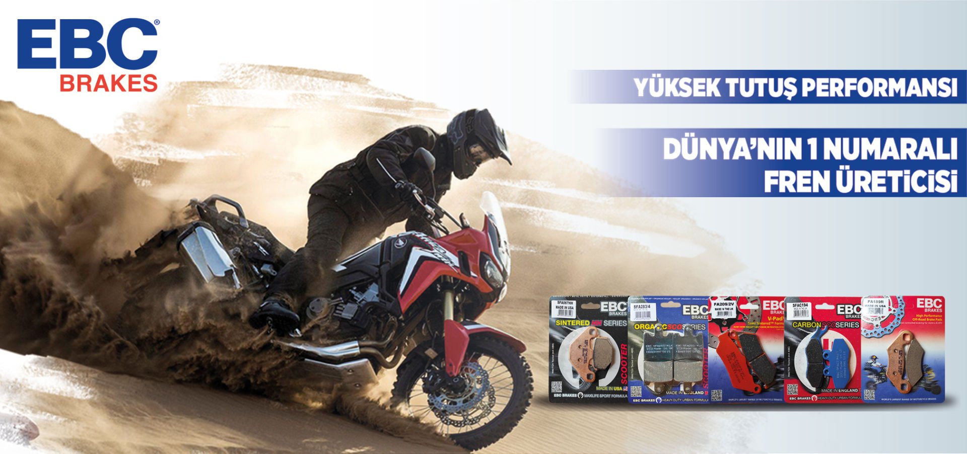 2012-2021 Ktm 500 Exc Ön Fren Balatası Ebc Fa181R Sinterli Balata