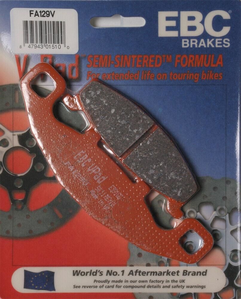 Ebc Fa129V 1990-2001 Kawasaki ZZR 250 Uyumlu Ön Fren Balatası Yarı Sinterli Balata
