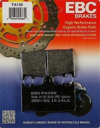 Ebc Fa158 1990-2001 Kawasaki ZZR 1100 Uyumlu Ön Fren Balatası Organik Balata