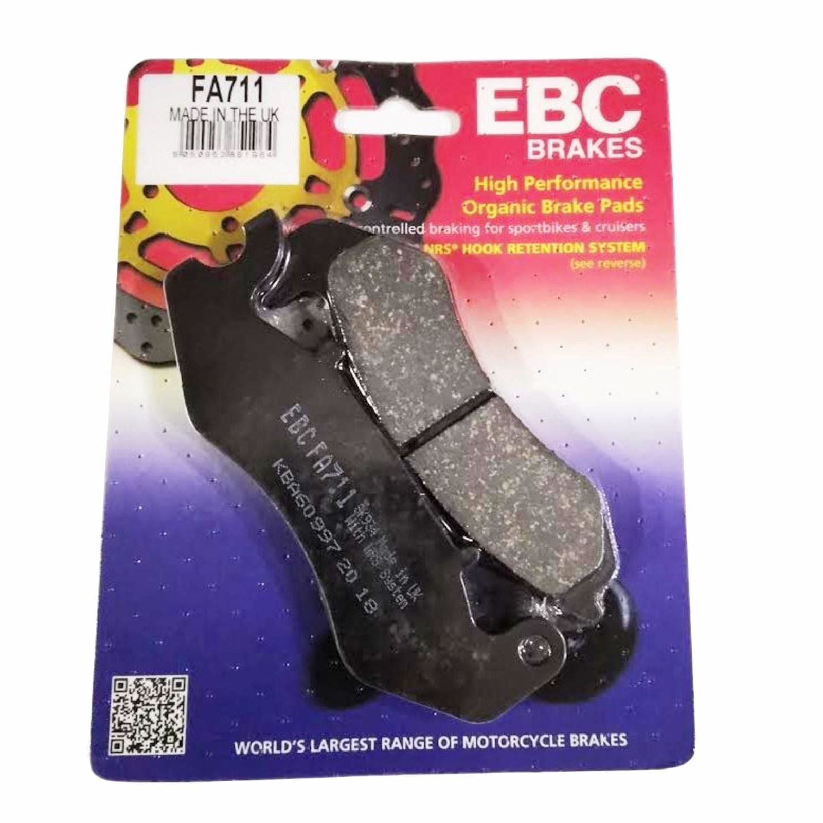 Ebc Fa711 2017-2021 Benelli TNT 125 Ön Fren Balatası Organik Balata