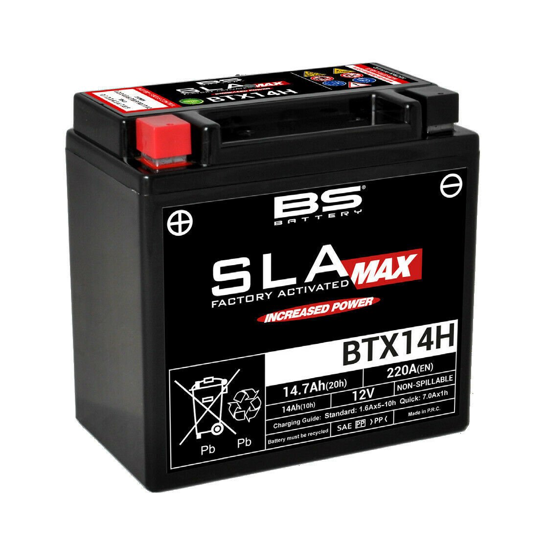 Btx14h Sla Max 2006-2020 Kawasaki Zzr 1400 Abs Akü Bs Jel Akü