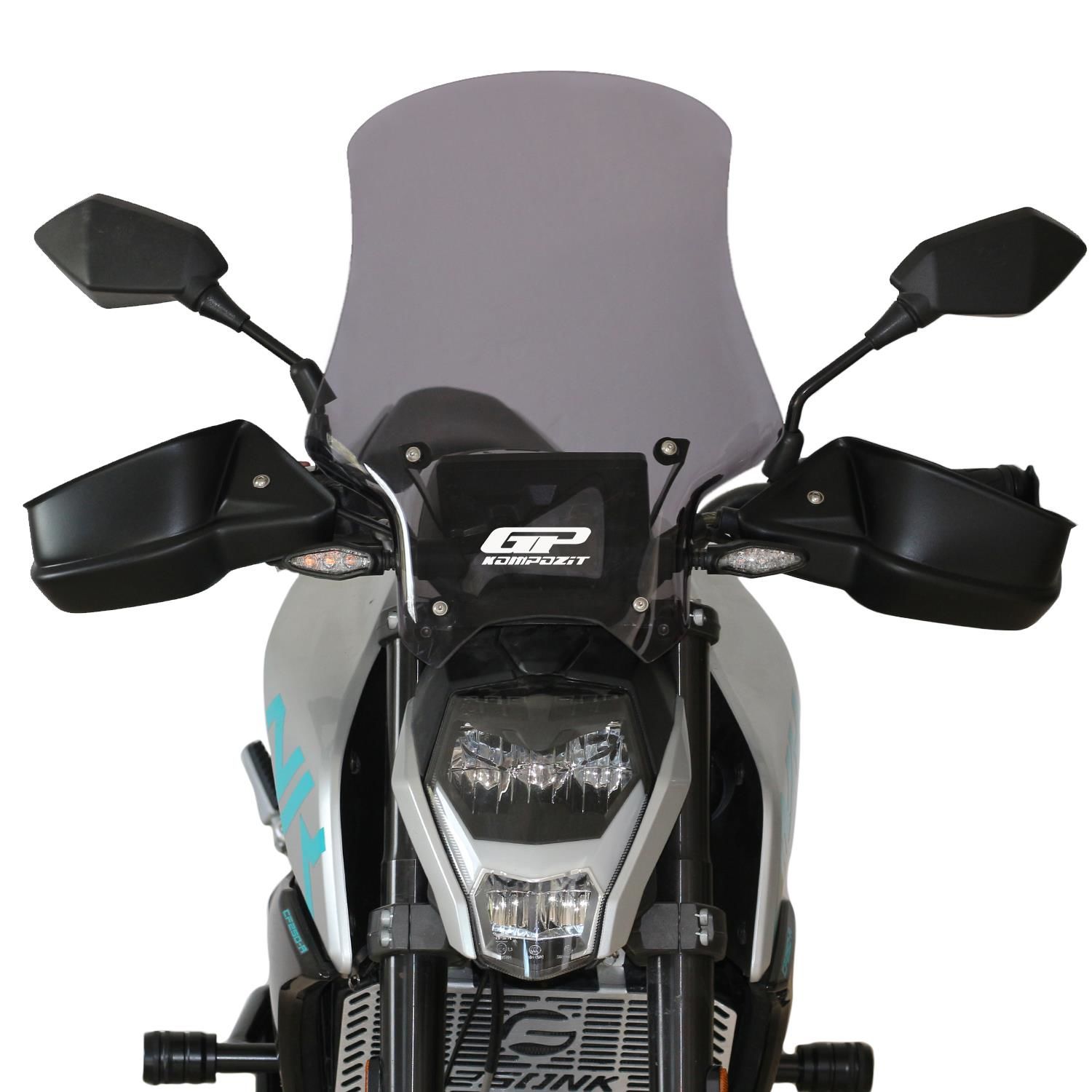 GP Kompozit CF Moto 250 NK 2018-2022 Uyumlu Ön Cam Siyah