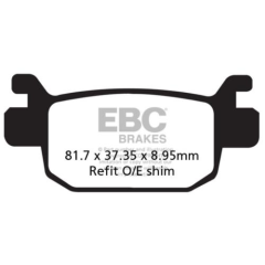 Ebc Sfa415 2018-2023 Honda NSS250 (Forza 250) Uyumlu Arka Fren Balatası Organik Balata