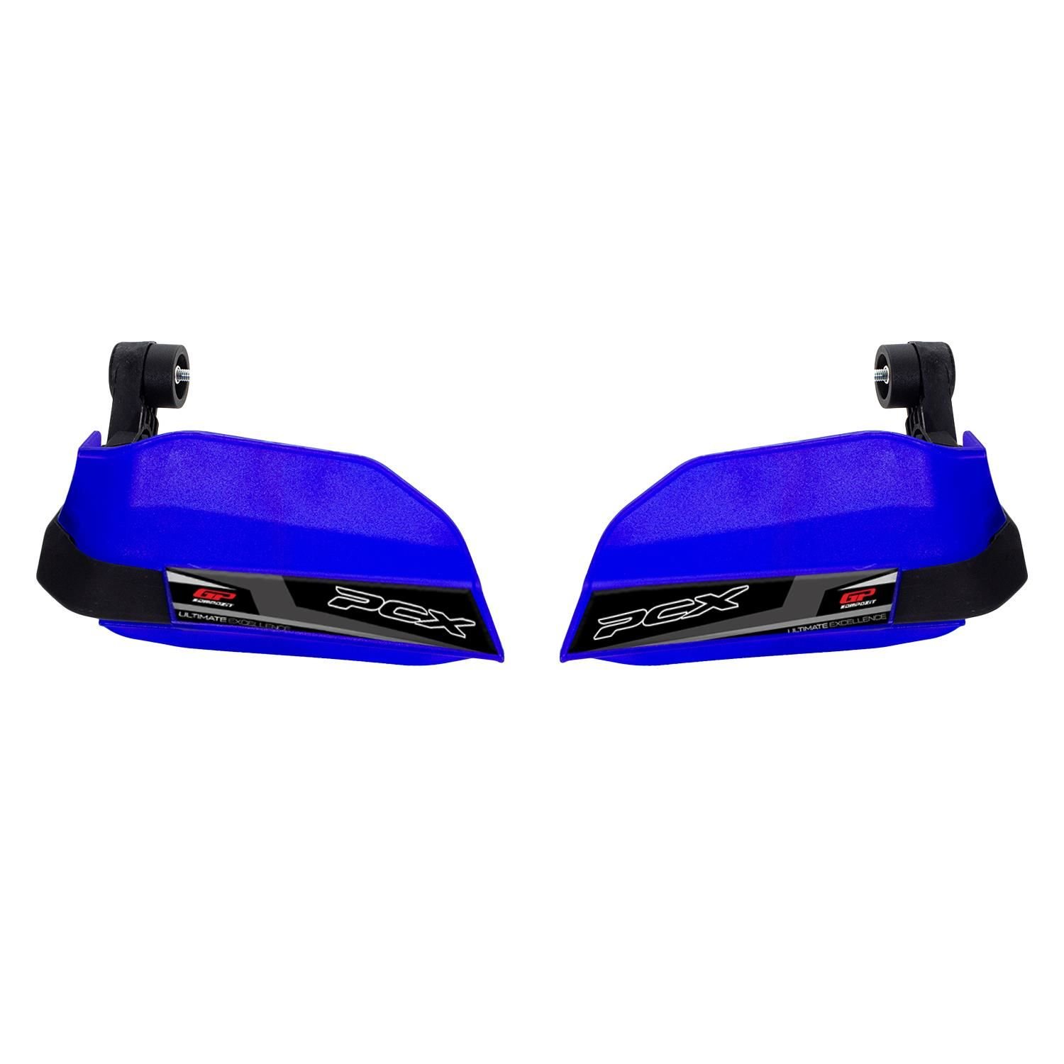 GP Kompozit Honda PCX 125 / 150 2014-2024 Uyumlu Plastik Elcik Koruma Mavi