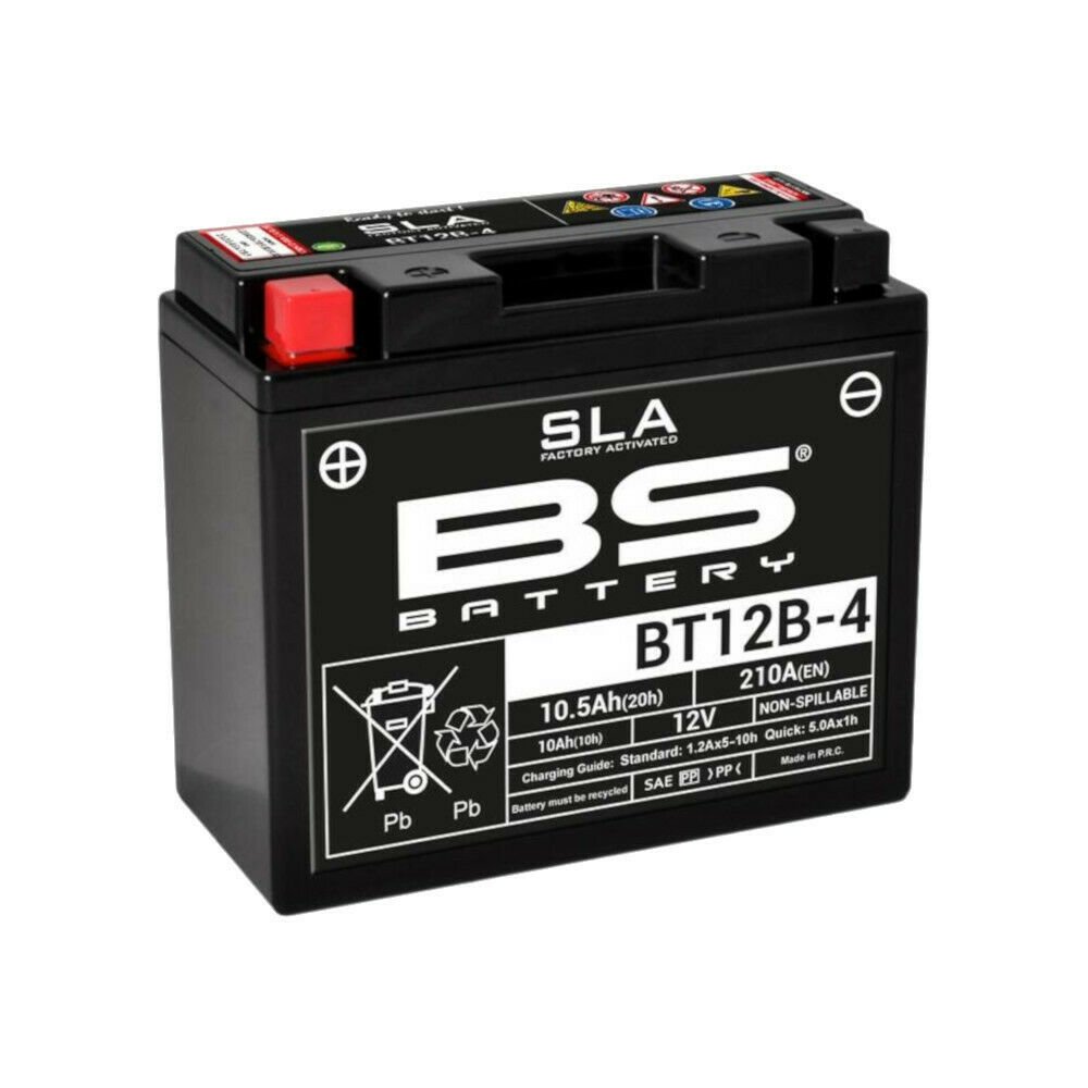 Bt12b-4 Sla 2004-2010 Kawasaki Ninja Zx-10r Uyumlu Akü Bs Jel Akü