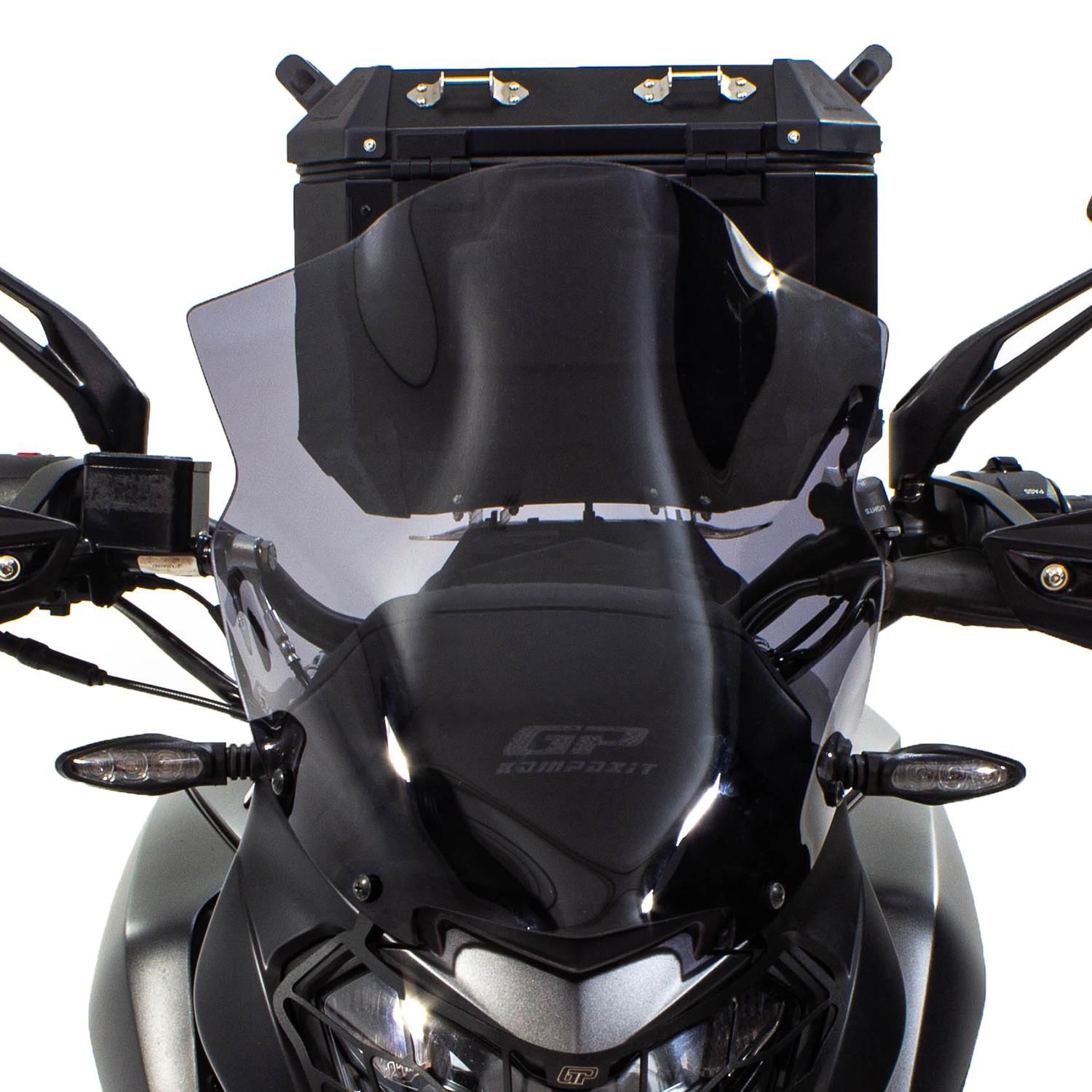 GP Kompozit Bajaj Dominar 250 / 400 2017-2023 Uyumlu Kısa Ön Cam Füme 37 cm