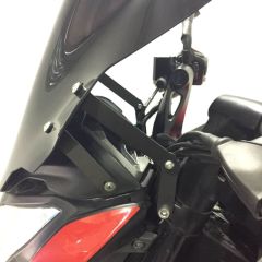 GP Kompozit Bajaj Pulsar NS 200 2011-2023 Uyumlu Ön Tur Camı Siyah