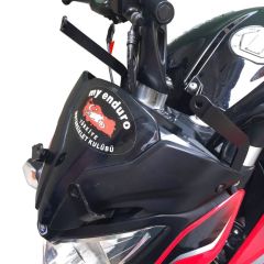 GP Kompozit Bajaj Pulsar NS 200 2011-2023 Uyumlu Uzun Tur Camı Füme