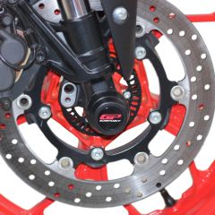 GP Kompozit Yamaha MT-25 2015-2023 Uyumlu Ön ve Arka Aks Koruma Takozu Seti Siyah
