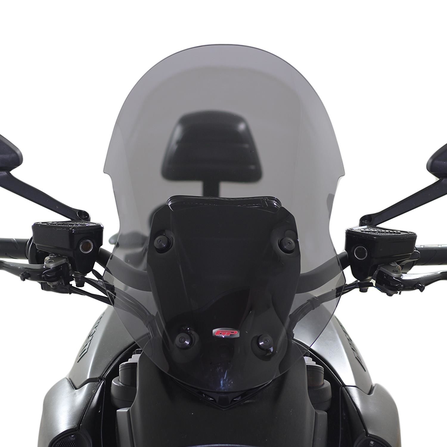 GP Kompozit Ducati Diavel Touring 2015-2018 Uyumlu Ön Cam Füme