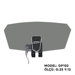 GP Kompozit GP102 Universal Asansörlü Deflektör Füme