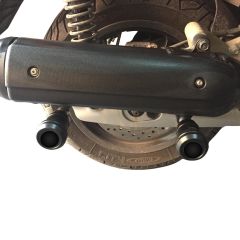 GP Kompozit Yamaha XMAX 250 / 300 2018-2023 Uyumlu Egzoz Koruma Takozu Siyah