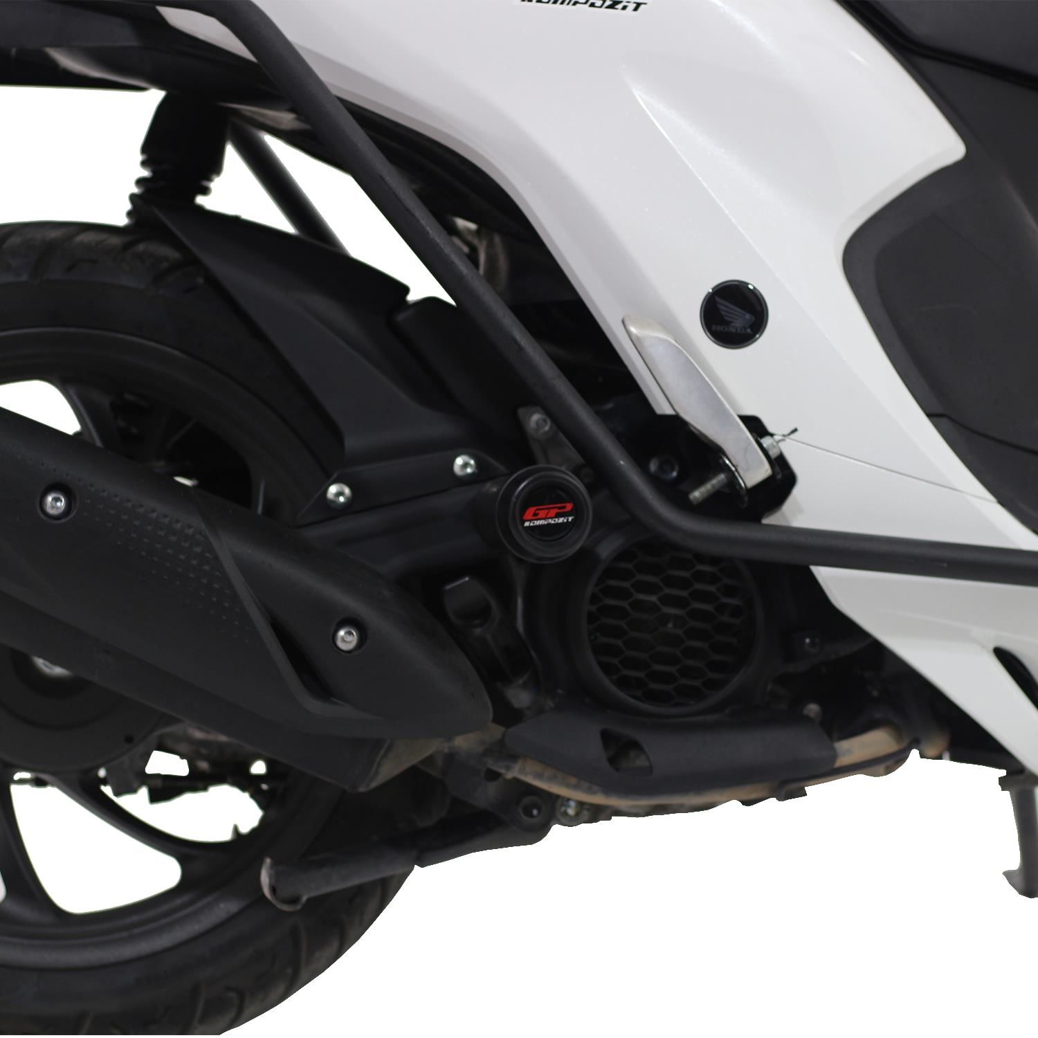 GP Kompozit Honda Dio 2021-2023 Uyumlu Egzoz Koruma Takozu Siyah