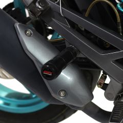 GP Kompozit CF Moto 150 NK 2016-2022 Uyumlu Egzoz Koruma Takozu Siyah