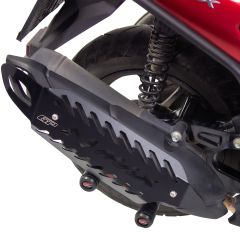 GP Kompozit Yamaha NMAX 125 / 155 2021-2023 Uyumlu Spor Egzoz Koruma Kapağı Siyah