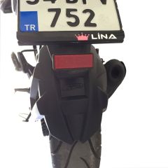 GP Kompozit Bajaj Dominar 250 / 400 2017-2023 Uyumlu Arka Çamur Sıyırıcı Siyah