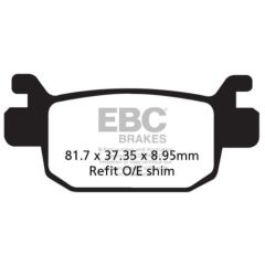 Ebc Sfa415 2022-2023 Honda X-ADV 350 Uyumlu Arka Fren Balatası Organik Balata
