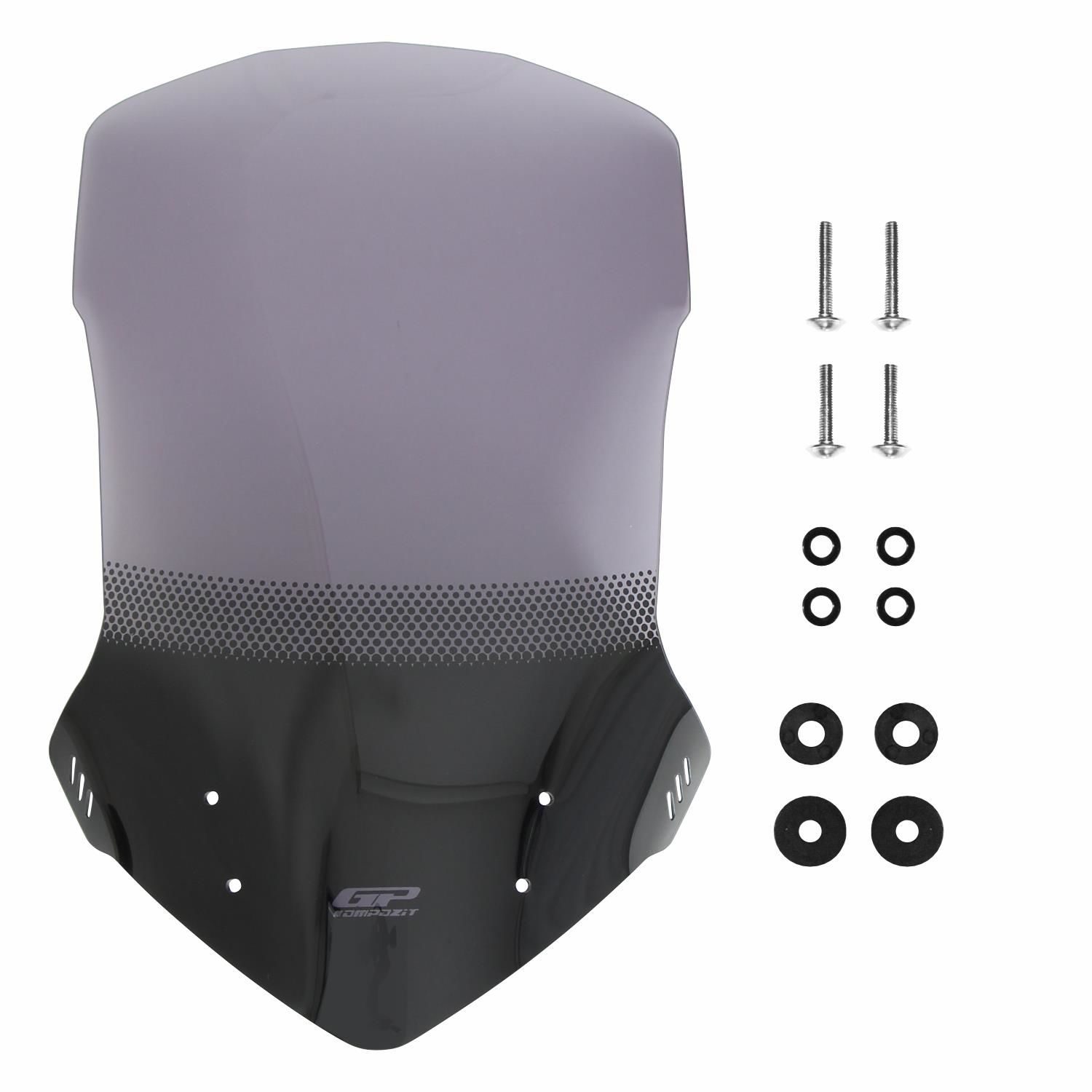 GP Kompozit Honda NC 700 X / NC 750 X 2012-2015 Uyumlu Baskılı Tur Camı Füme