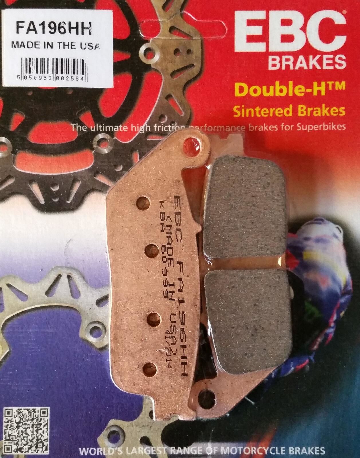 Ebc Fa196Hh 1994-1996 Honda XL 600 Transalp Uyumlu Ön Fren Balatası Sinterli Balata