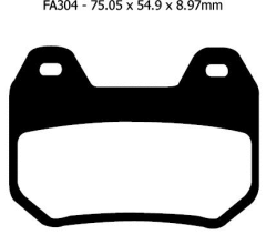 Ebc Fa304Hh 1997-2009 BMW K 1200 LT Uyumlu Arka Fren Balatası Sinterli Balata