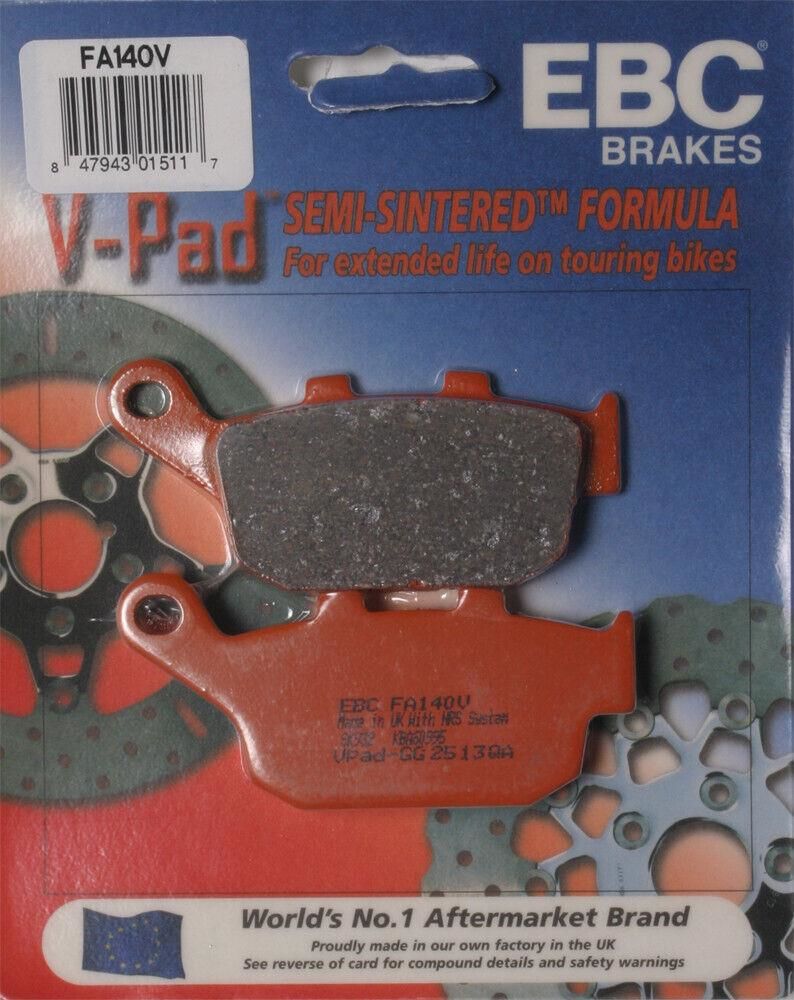 Ebc Fa140V 2000-2007 Honda XL 650 Transalp Uyumlu Arka Fren Balatası Yarı Sinterli Balata