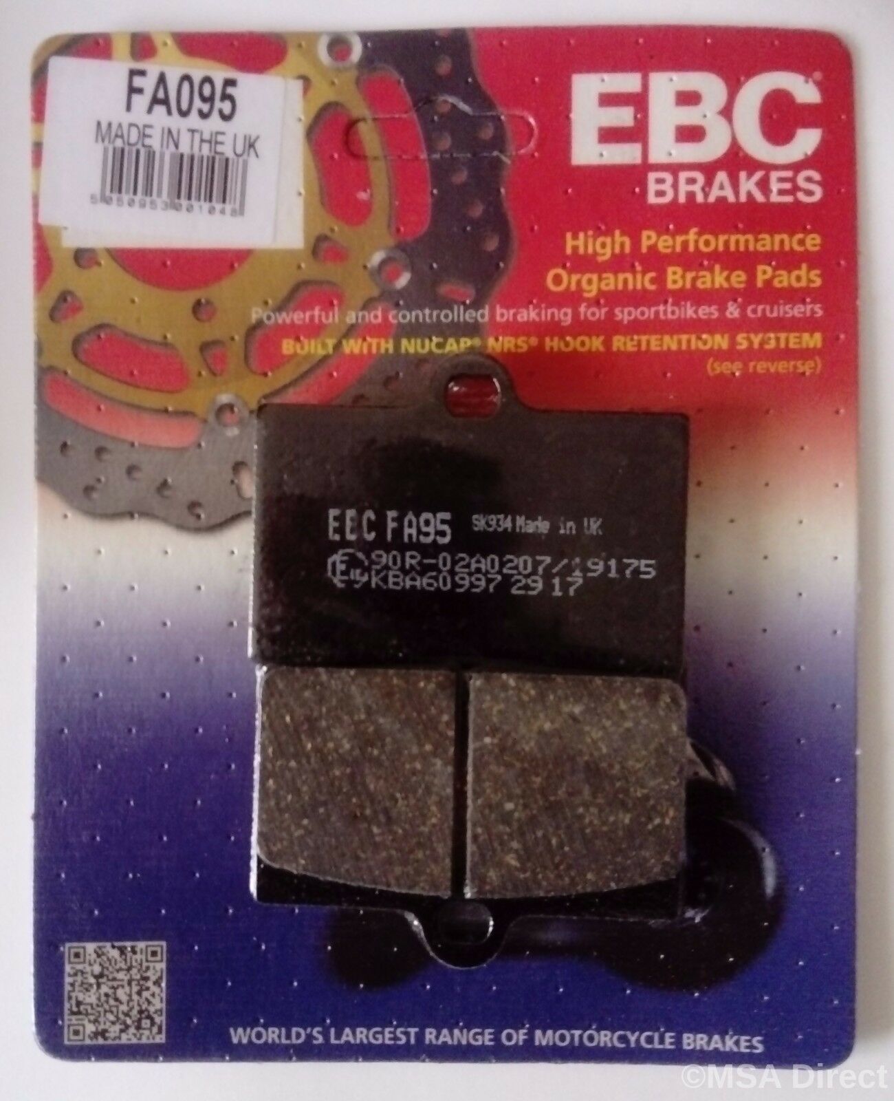 1993-1999 Ducati Monster 600 Ön Fren Balatası Ebc Fa095 B