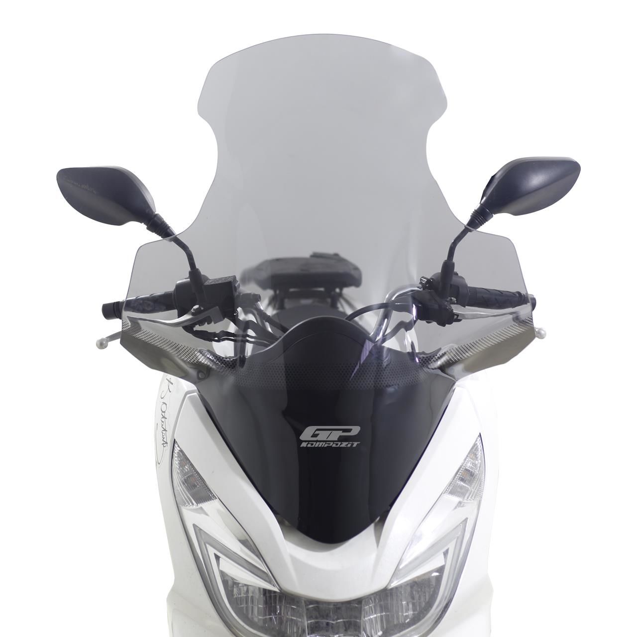 GP Kompozit Honda PCX 125 / 150 2014-2017 Uyumlu Elcikli Ön Cam Füme