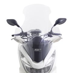 GP Kompozit Honda PCX 125 / 150 2014-2017 Uyumlu Elcikli Ön Cam Şeffaf 68 cm