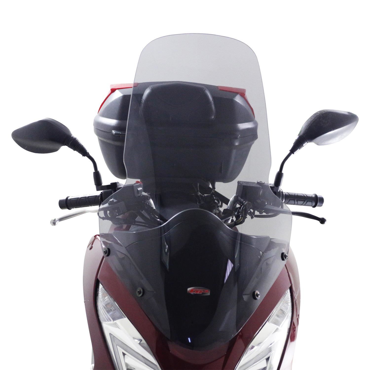 GP Kompozit Honda PCX 125 / 150 2014-2017 Uyumlu Ön Tur Cam Şeffaf 80 cm