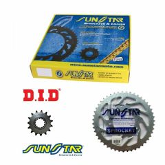 DID VX3 SUNSTAR 1998-2006 Suzuki GSX 600 F Zincir Dişli Set